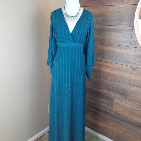 kimono style maxi dress